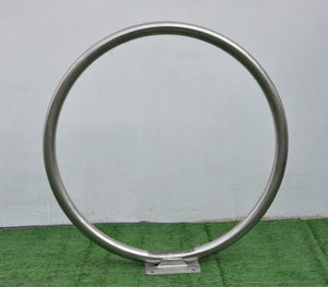 Single Hoop Full Angled Ring Bike Rack Curve Circle Cycle Stand
